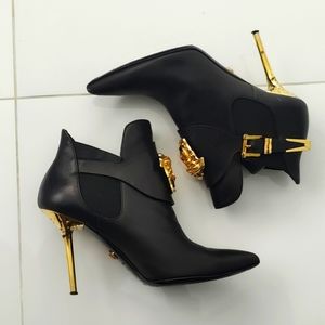 Versace Black Booties 39
